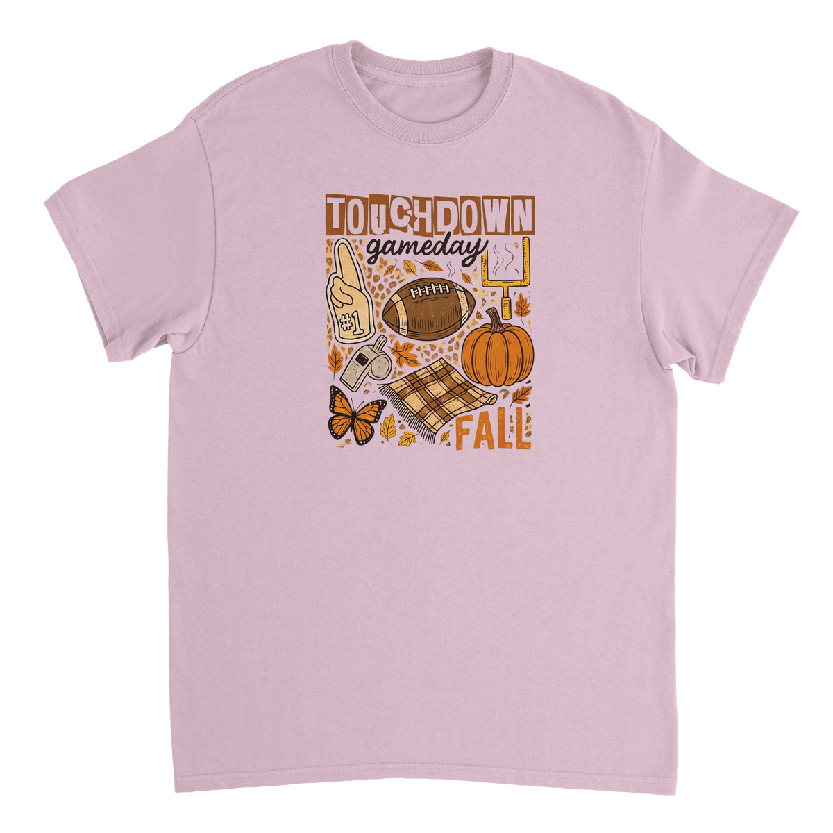 Touchdown Gameday Fall T-Shirt – Premium Cotton, Cozy Autumn Vibes, Celebrate Football Season in Style - KPAP Canada