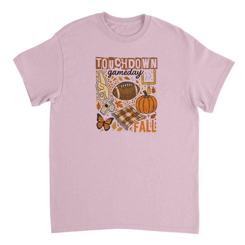 Touchdown Gameday Fall T-Shirt – Premium Cotton, Cozy Autumn Vibes, Celebrate Football Season in Style - KPAP Canada