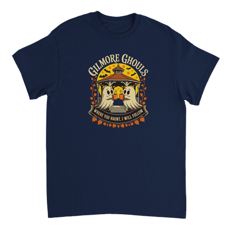Gilmore Ghouls 'Where You Haunt, I Will Follow' T-Shirt – Spooky Cozy Comfort, Heavyweight Cotton - KPAP Canada