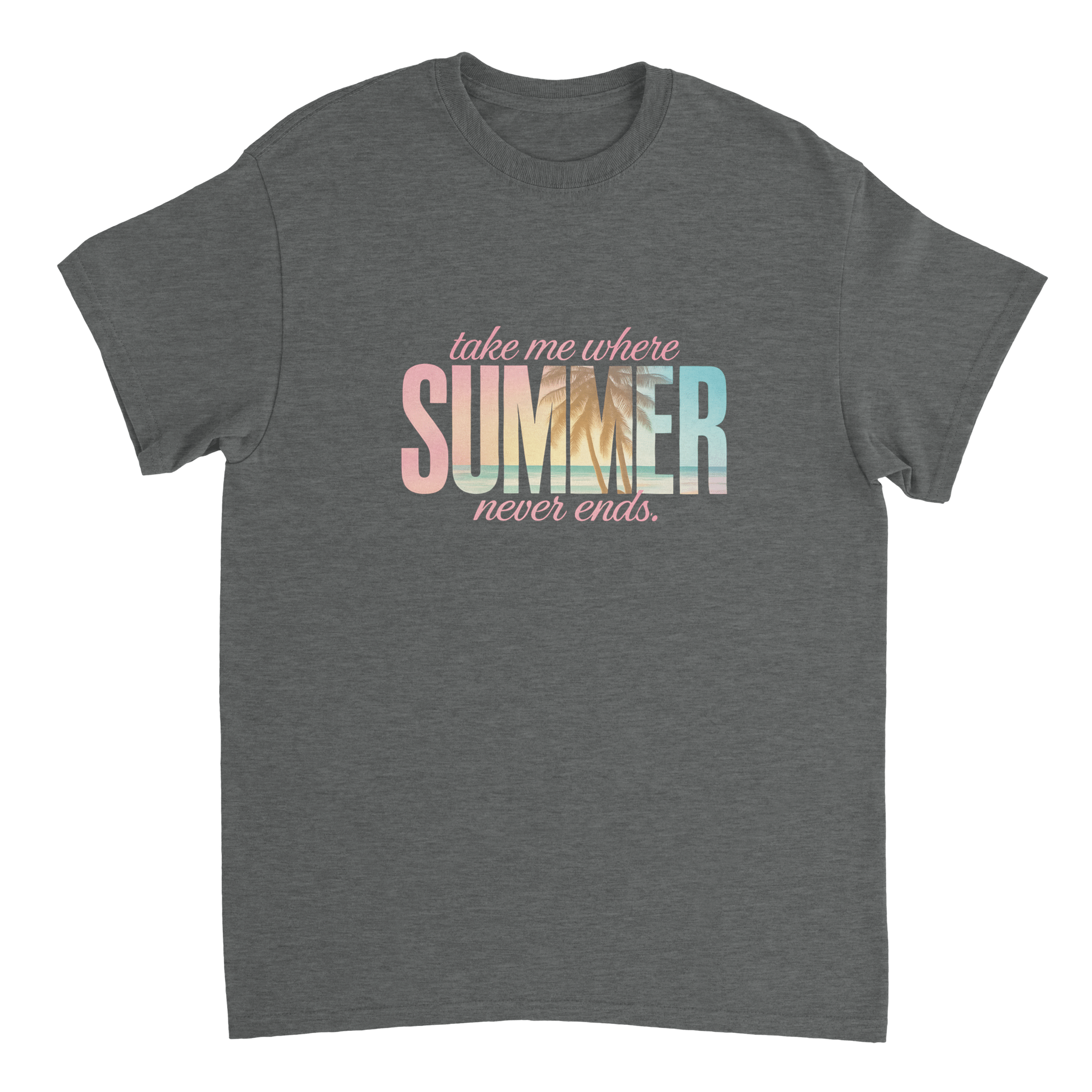 Endless Summer Vibes T-Shirt – Pastel Dreamscape, Premium Cotton, Classic Fit, Durable Casual Wear - KPAP Canada
