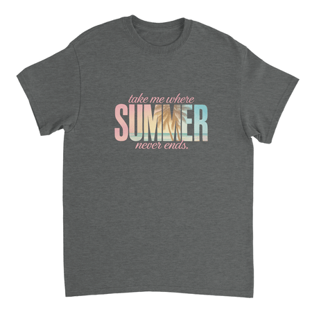 Endless Summer Vibes T-Shirt – Pastel Dreamscape, Premium Cotton, Classic Fit, Durable Casual Wear - KPAP Canada