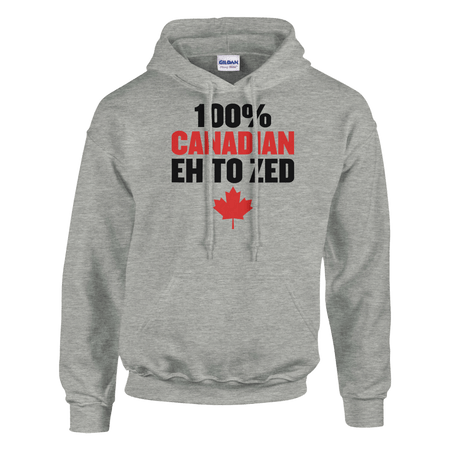 Pullover Hoodie - 100% Canadian Eh to Z - Heavy Blend Comfort - KPAP Canada
