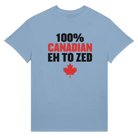 100% Canadian Eh to Z Unisex Ultra Cotton T-Shirt – Classic Canadian Pride - KPAP Canada