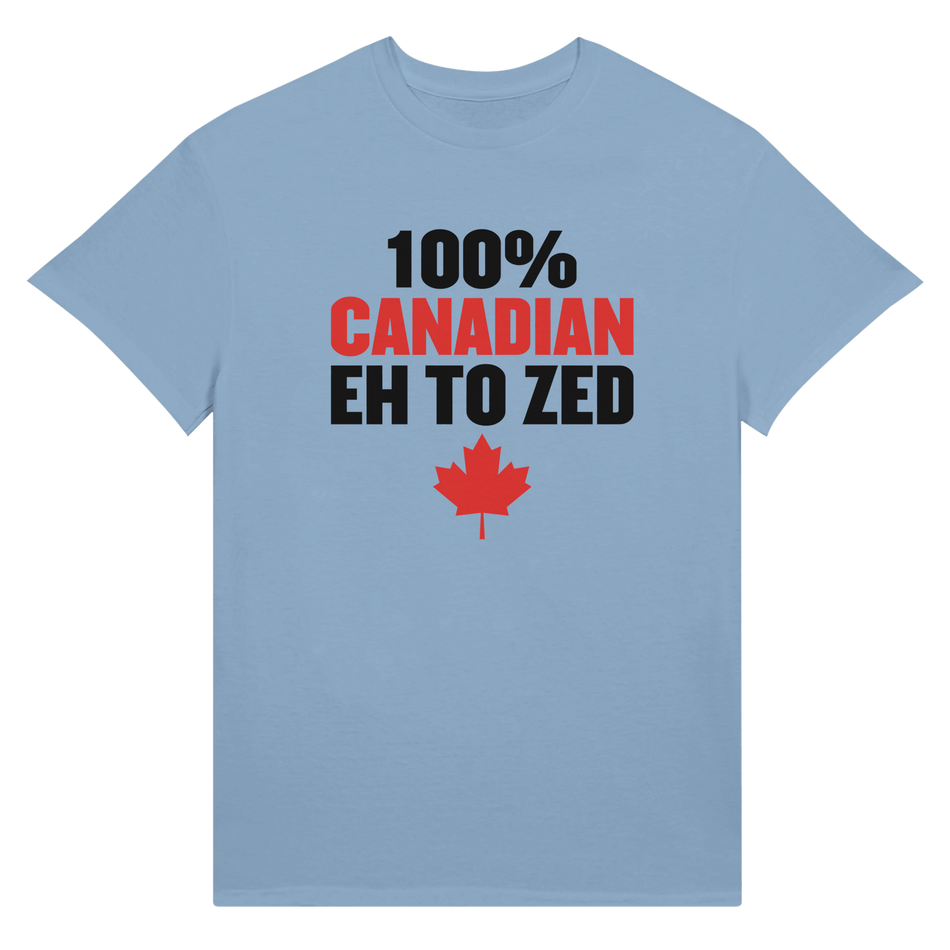 100% Canadian Eh to Z Unisex Ultra Cotton T-Shirt – Classic Canadian Pride - KPAP Canada