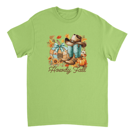 Howdy Fall Western T-Shirt – Rustic Autumn Cowboy Style, Heavyweight Cotton Tee for Dad - KPAP Canada