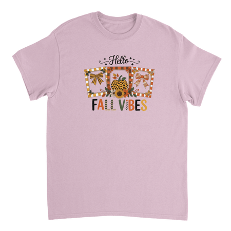 Hello Autumn Vibes T-Shirt – Cozy Fall Comfort, Classic Fit, Durable Casual Wear - KPAP Canada