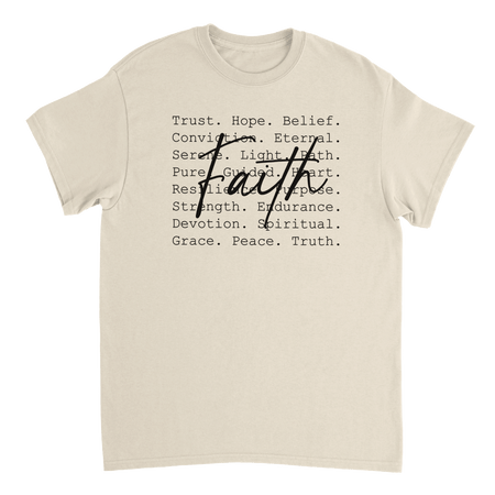 Faith Inspired Heavyweight Cotton T-Shirt – Classic Fit & Comfortable - KPAP Canada
