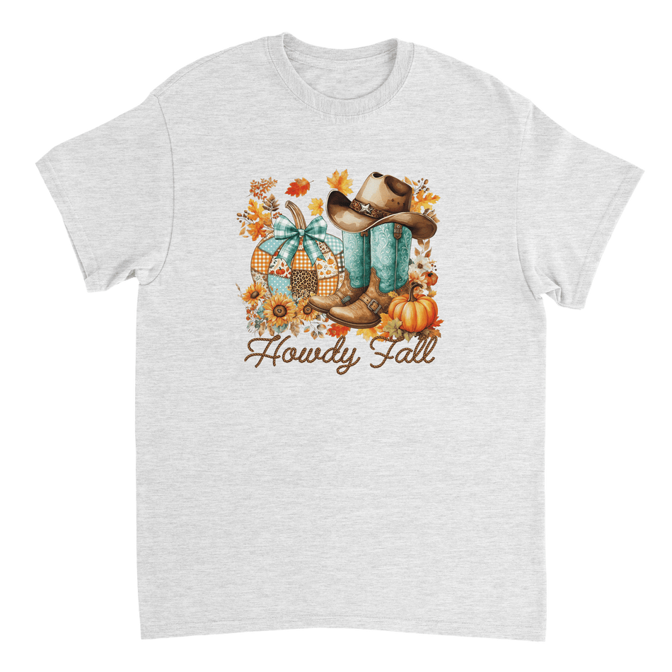 Howdy Fall Western T-Shirt – Rustic Autumn Cowboy Style, Heavyweight Cotton Tee for Dad - KPAP Canada