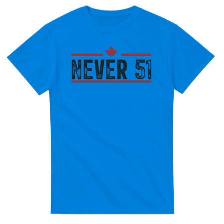 Never 51st T-Shirt – Classic Fit Heavyweight Cotton Tee - KPAP Canada