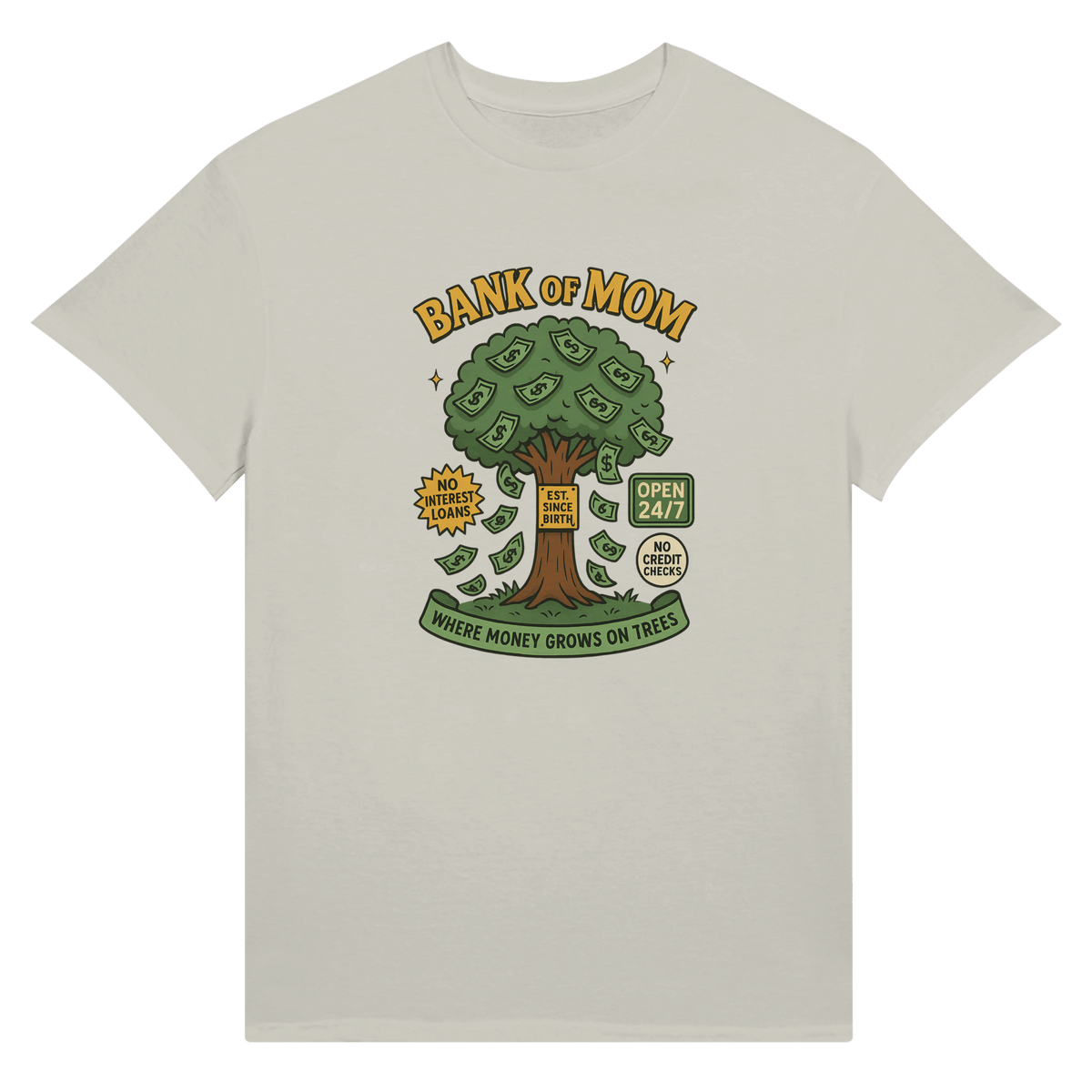 Ultra Cotton T-Shirt - 'Bank of Mom' Design for Unisex Style - KPAP Canada