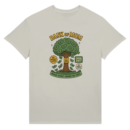 Ultra Cotton T-Shirt - 'Bank of Mom' Design for Unisex Style - KPAP Canada