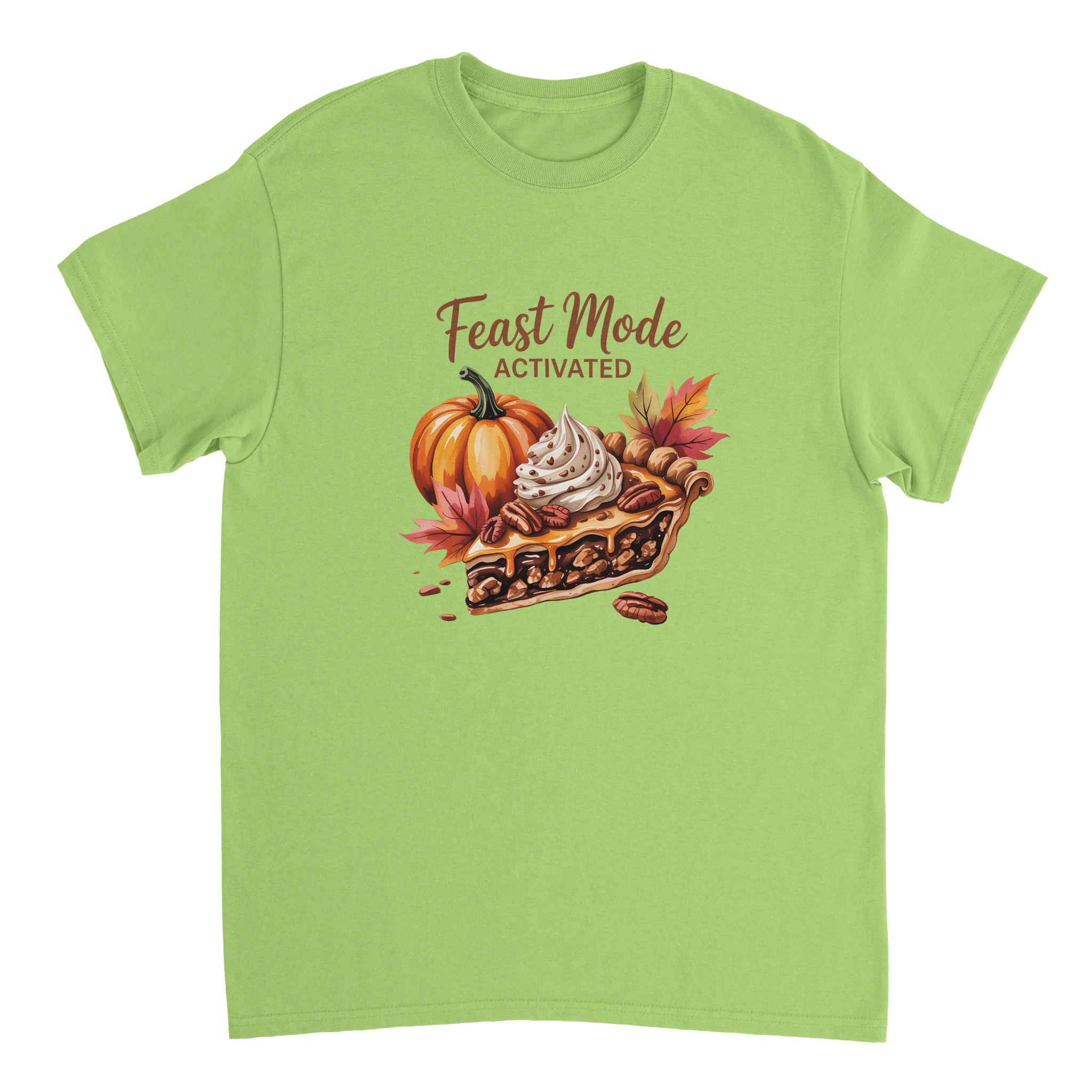 Feast Mode Activated T-Shirt – Autumn Vibes, Heavyweight Cotton, Classic Fit, Durable Casual Wear - KPAP Canada