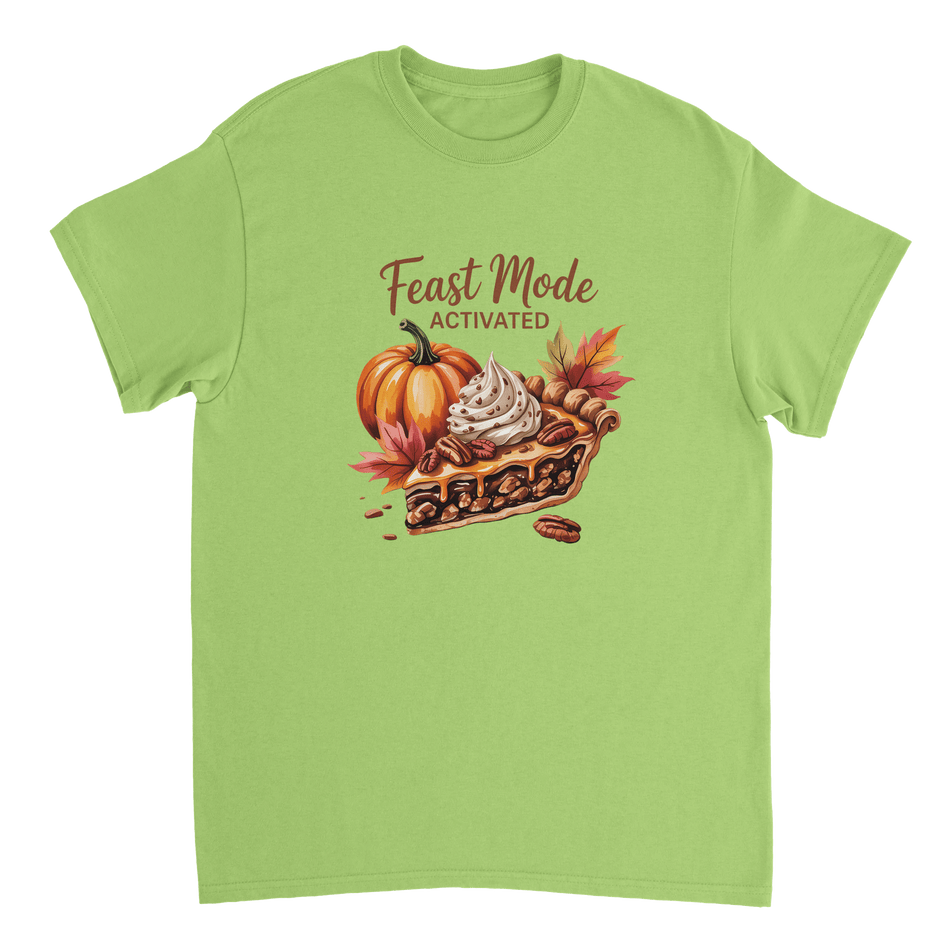 Feast Mode Activated T-Shirt – Autumn Vibes, Heavyweight Cotton, Classic Fit, Durable Casual Wear - KPAP Canada