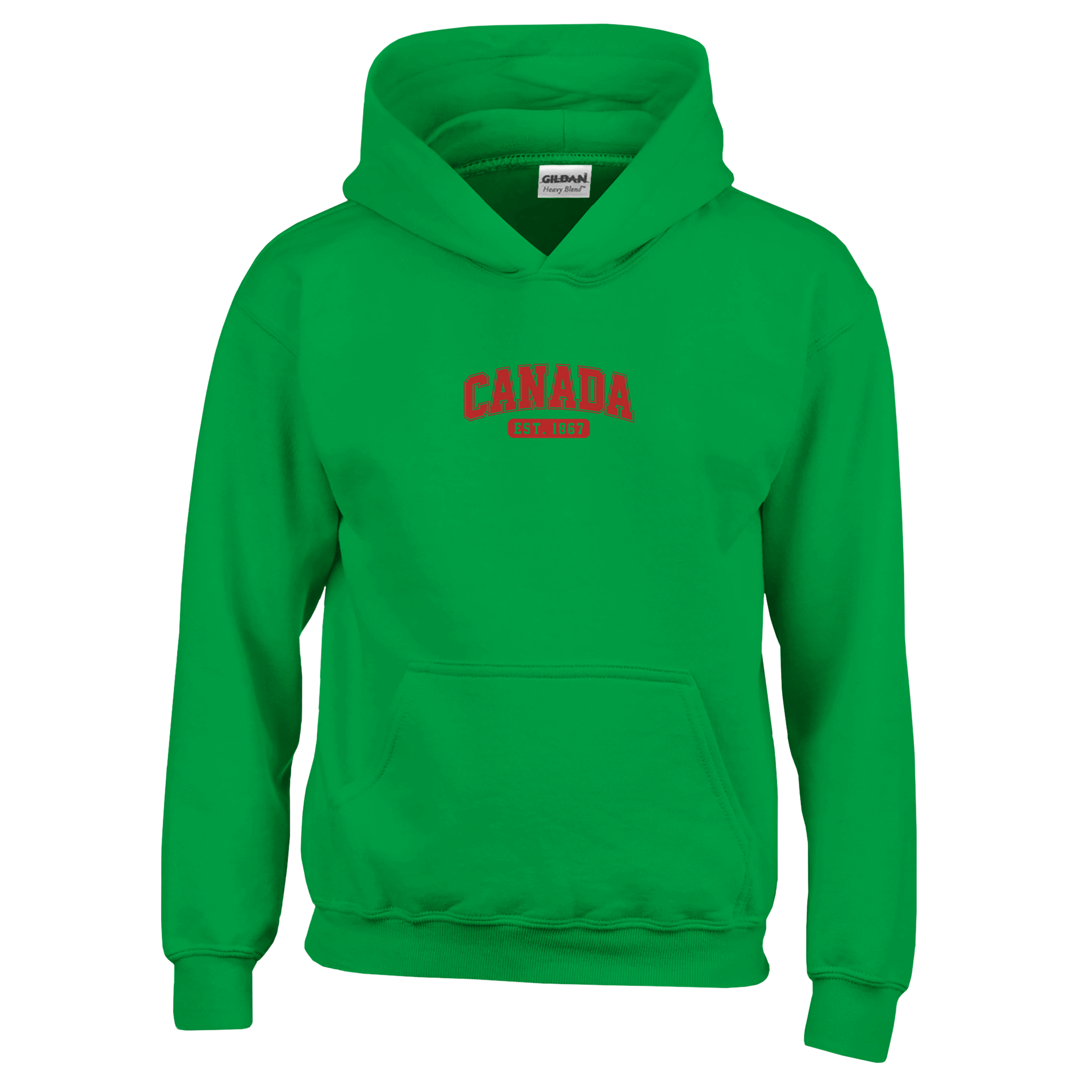 Canada Est. 1867 Kids Pullover Hoodie – Comfortable Heavy Blend Design - KPAP Canada