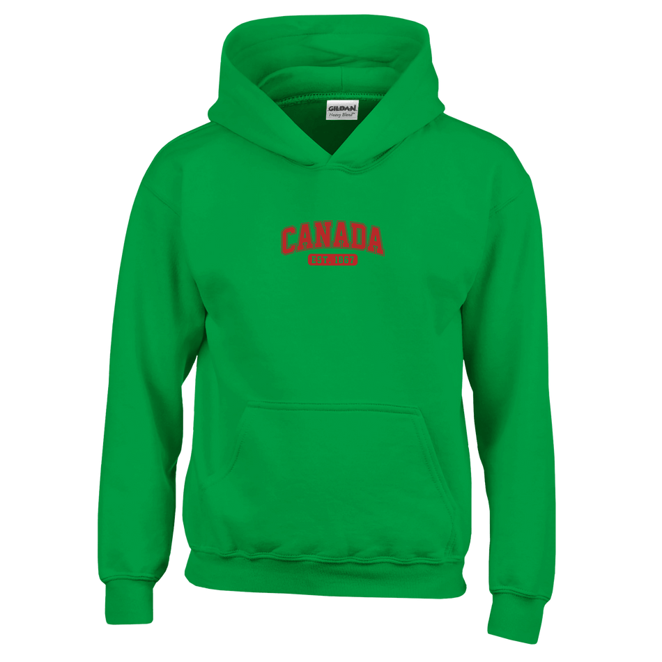 Canada Est. 1867 Kids Pullover Hoodie – Comfortable Heavy Blend Design - KPAP Canada