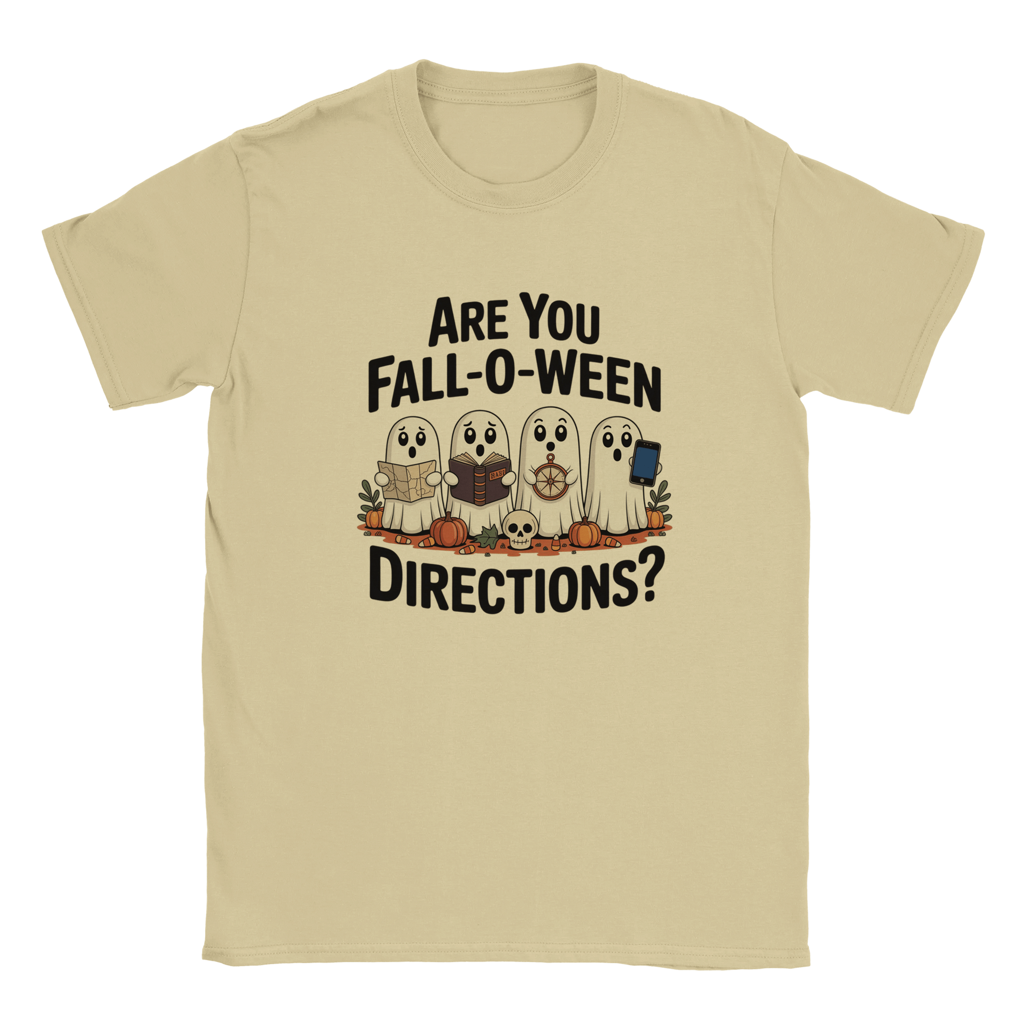 Halloween T-Shirt – Are You Fall - O - Ween Directions? Fun Design - KPAP Canada