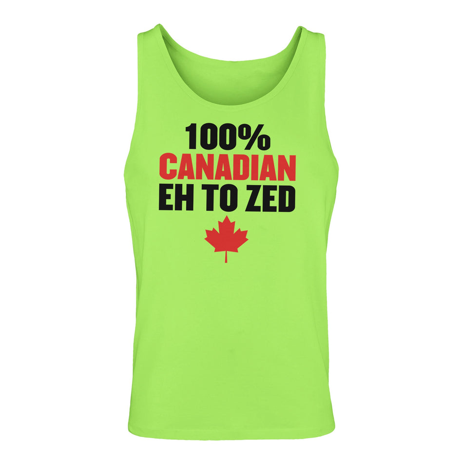 Men's Tank Top - 100% Canadian Eh to Z | Premium Comfort Cotton - KPAP Canada