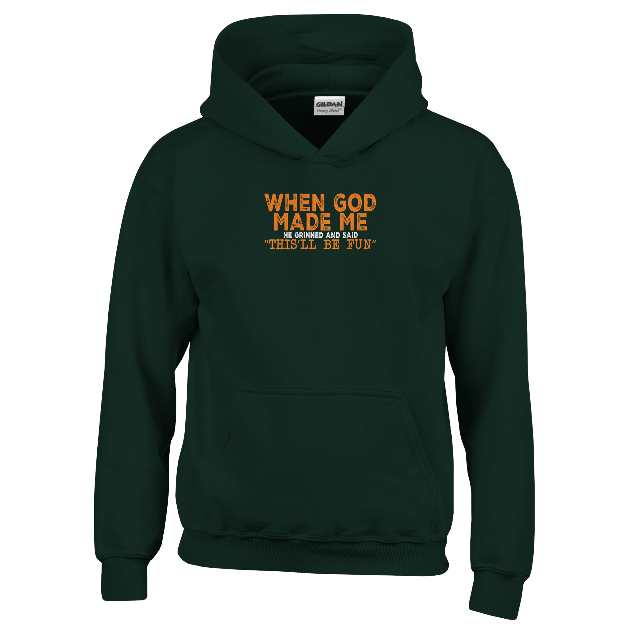 When God Made Me Kids Classic Pullover Hoodie - KPAP Canada