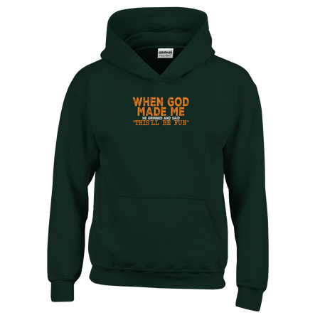When God Made Me Kids Classic Pullover Hoodie - KPAP Canada
