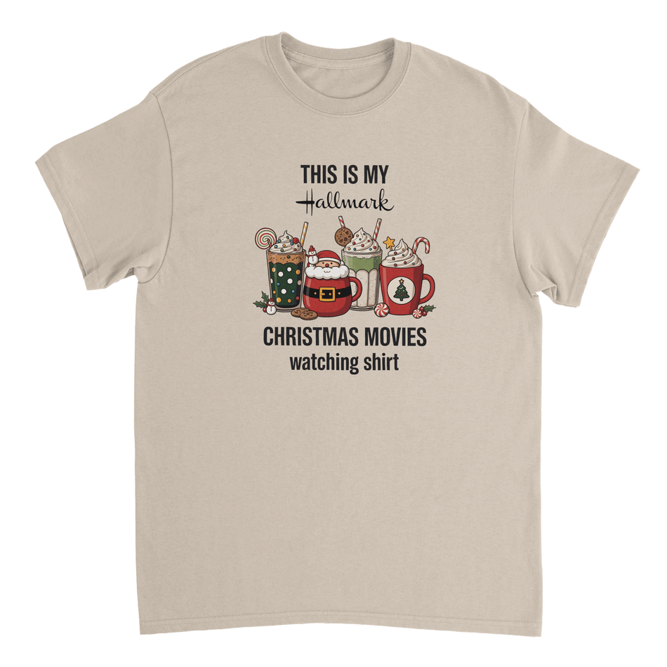 Hallmark Christmas Movies T-Shirt – Classic Fit Heavyweight Cotton Tee - KPAP Canada