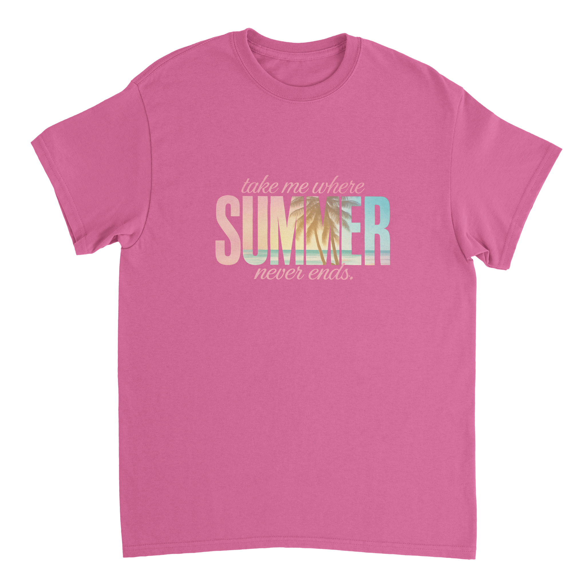Endless Summer Vibes T-Shirt – Pastel Dreamscape, Premium Cotton, Classic Fit, Durable Casual Wear - KPAP Canada