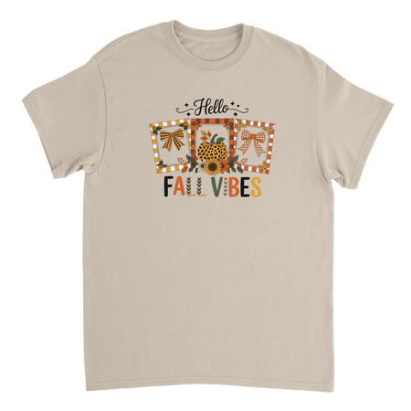 Hello Autumn Vibes T-Shirt – Cozy Fall Comfort, Classic Fit, Durable Casual Wear - KPAP Canada