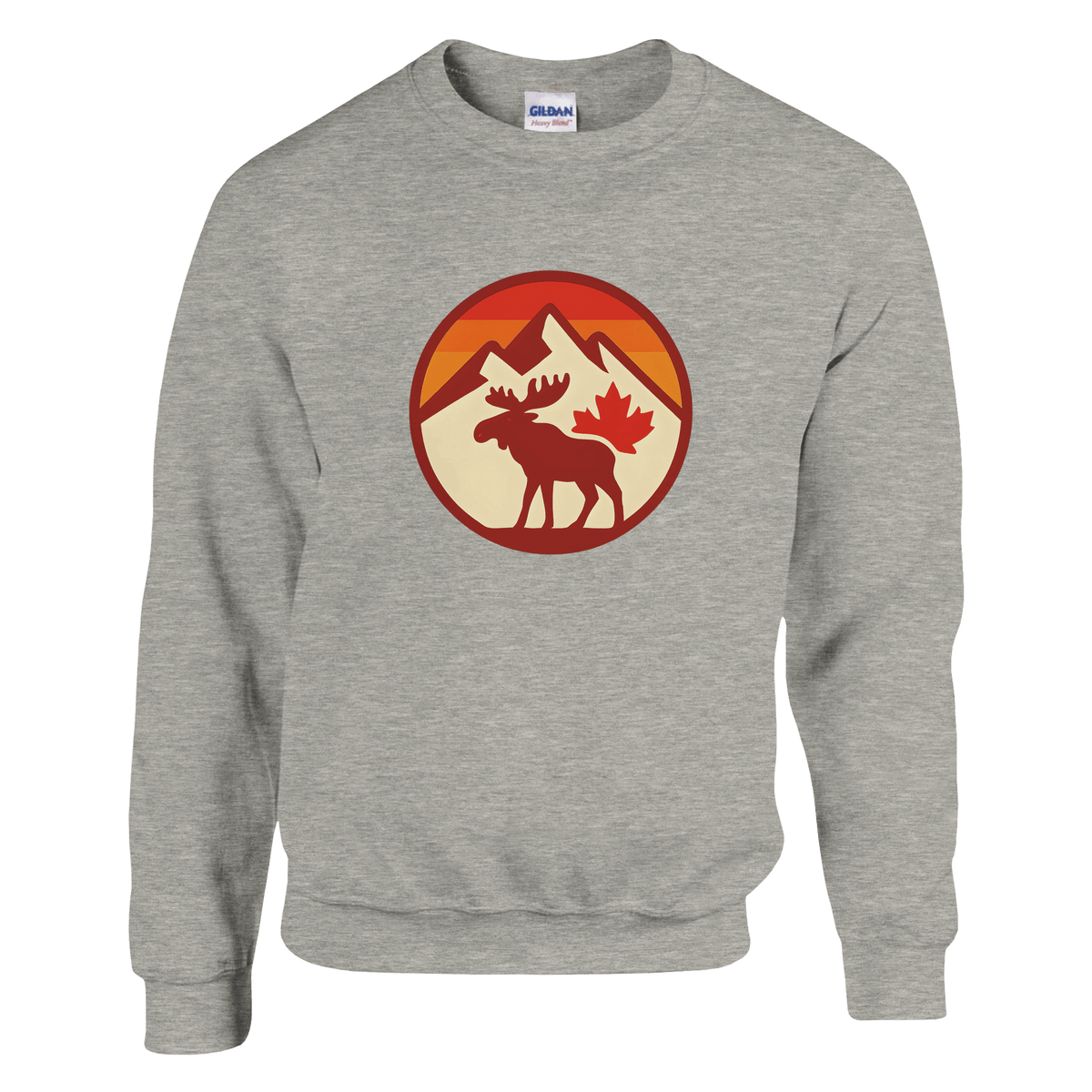 KPAP Original Classic Sweatshirt – Canadian Flag & Mountains Design - KPAP Canada