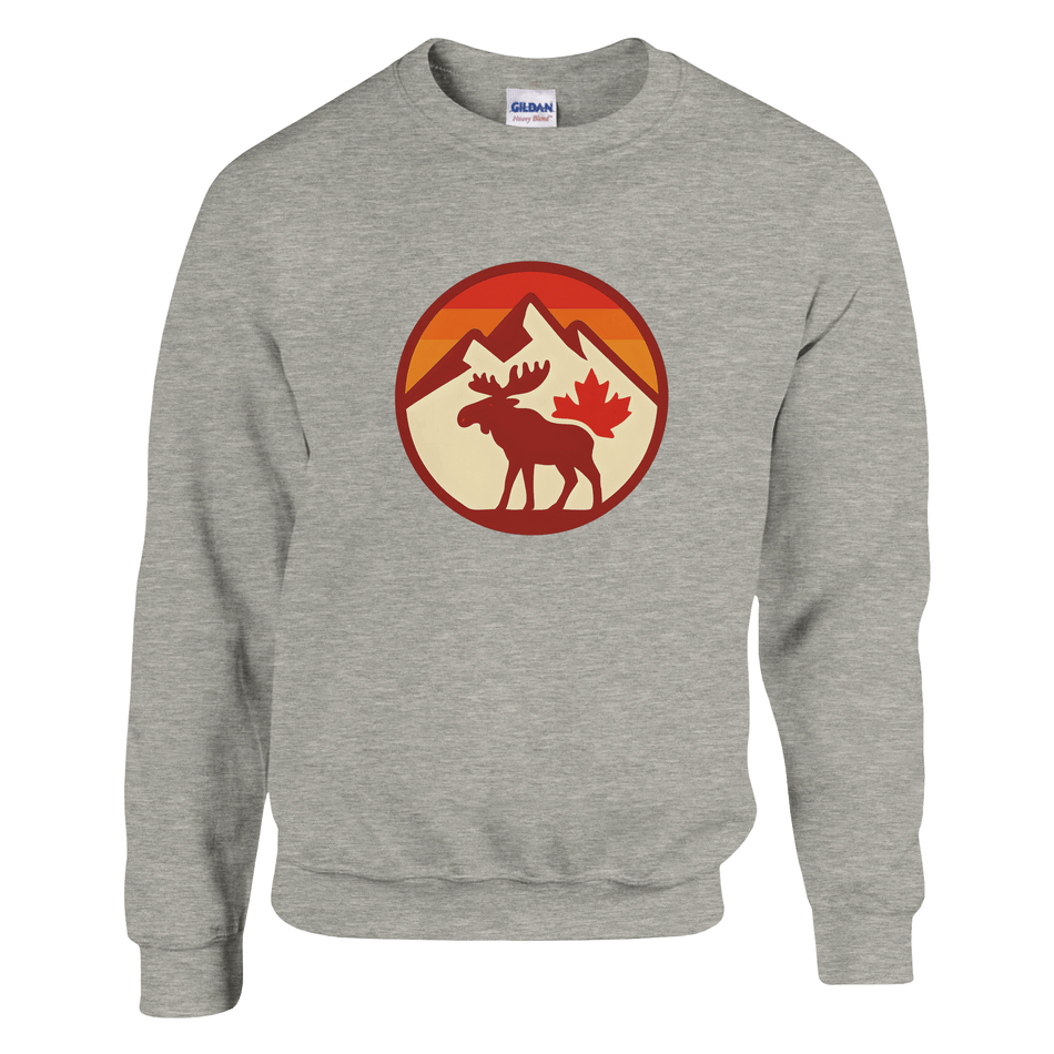 KPAP Original Classic Sweatshirt – Canadian Flag & Mountains Design - KPAP Canada