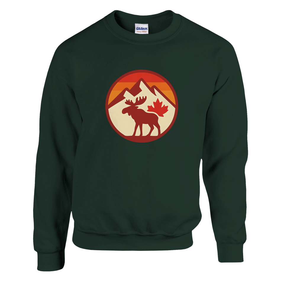 KPAP Original Classic Sweatshirt – Canadian Flag & Mountains Design - KPAP Canada