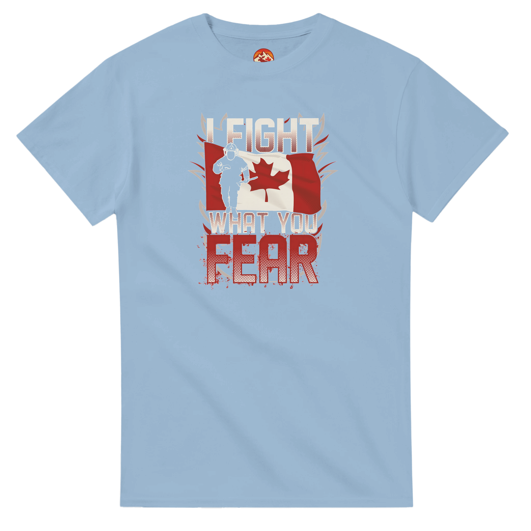 Canadian Firefighter Unisex Heavy Cotton T-Shirt - 'I Fight What You Fear' Classic Tee - KPAP Canada