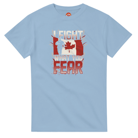 Canadian Firefighter Unisex Heavy Cotton T-Shirt - 'I Fight What You Fear' Classic Tee - KPAP Canada