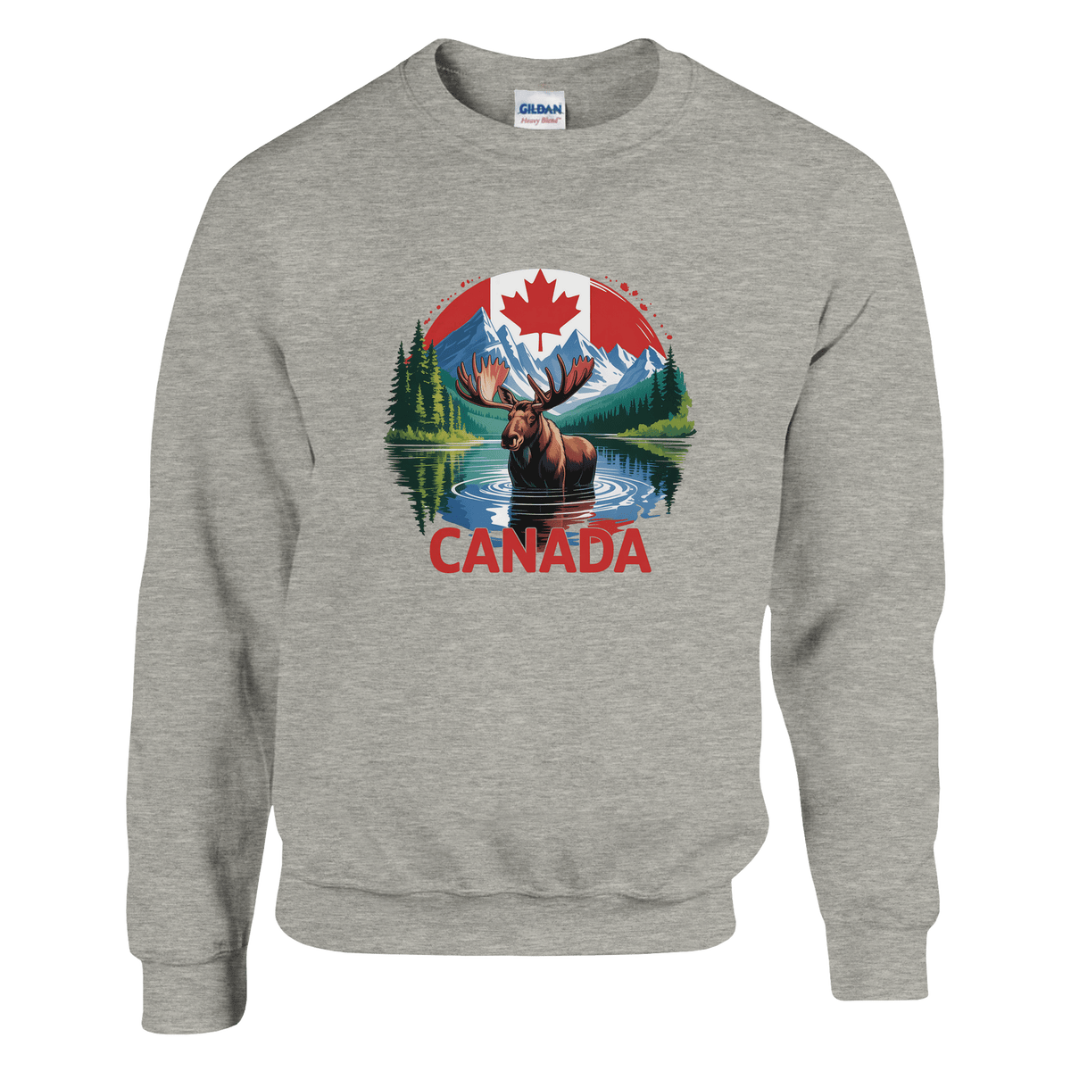 Canada Moose & Mountains Heavy Blend Sweatshirt – Classic Comfort - KPAP Canada