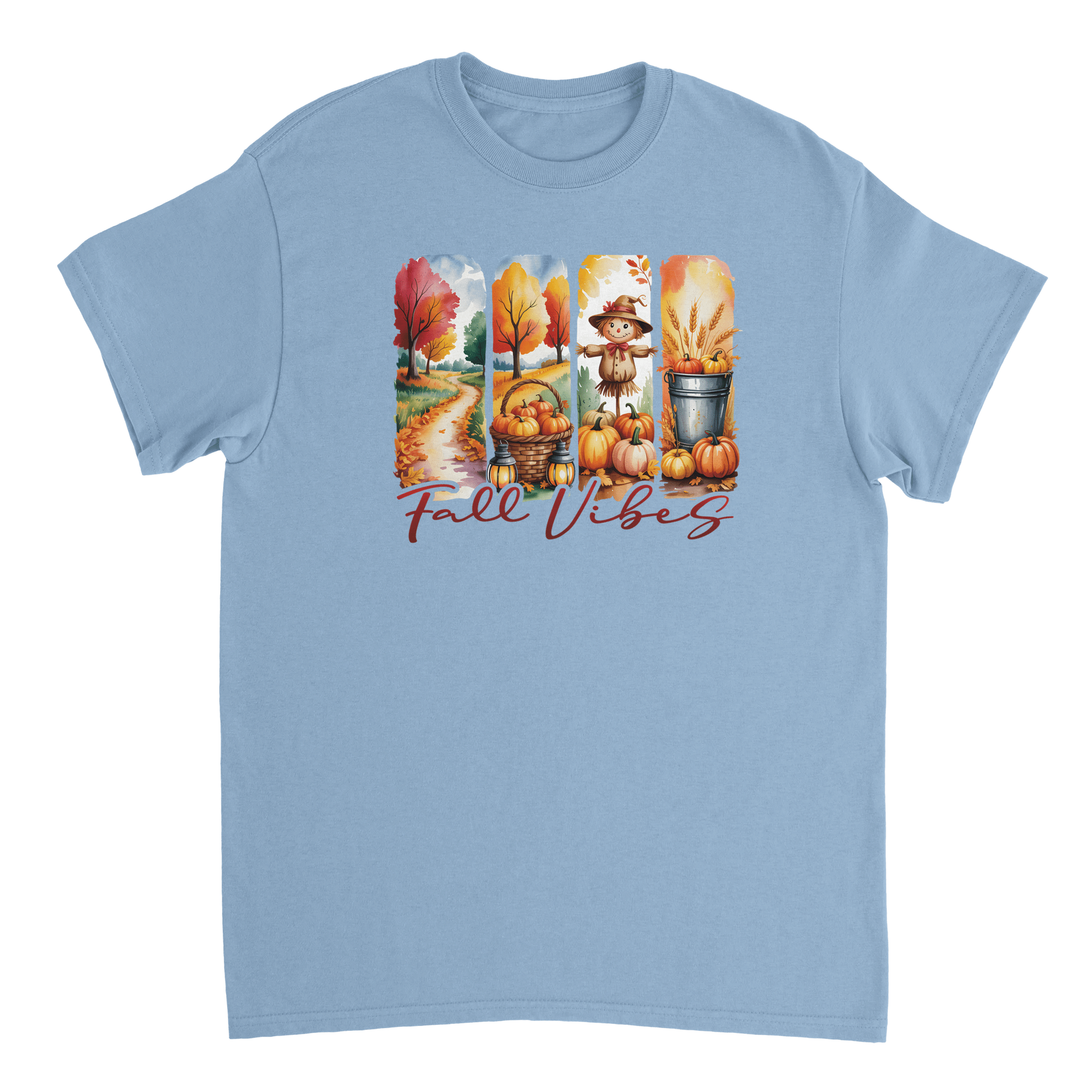 Autumn Harvest "Fall Vibes" T-Shirt – Heavyweight Cotton, Classic Fit, Durable Casual Wear - KPAP Canada