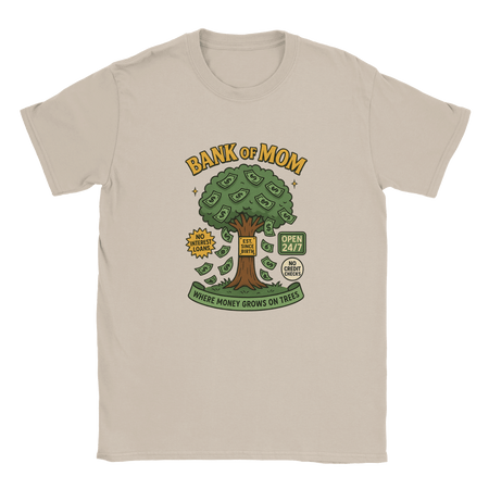 Funny Bank of Mom T-Shirt for Mothers – Soft Cotton Graphic Tee - KPAP Canada