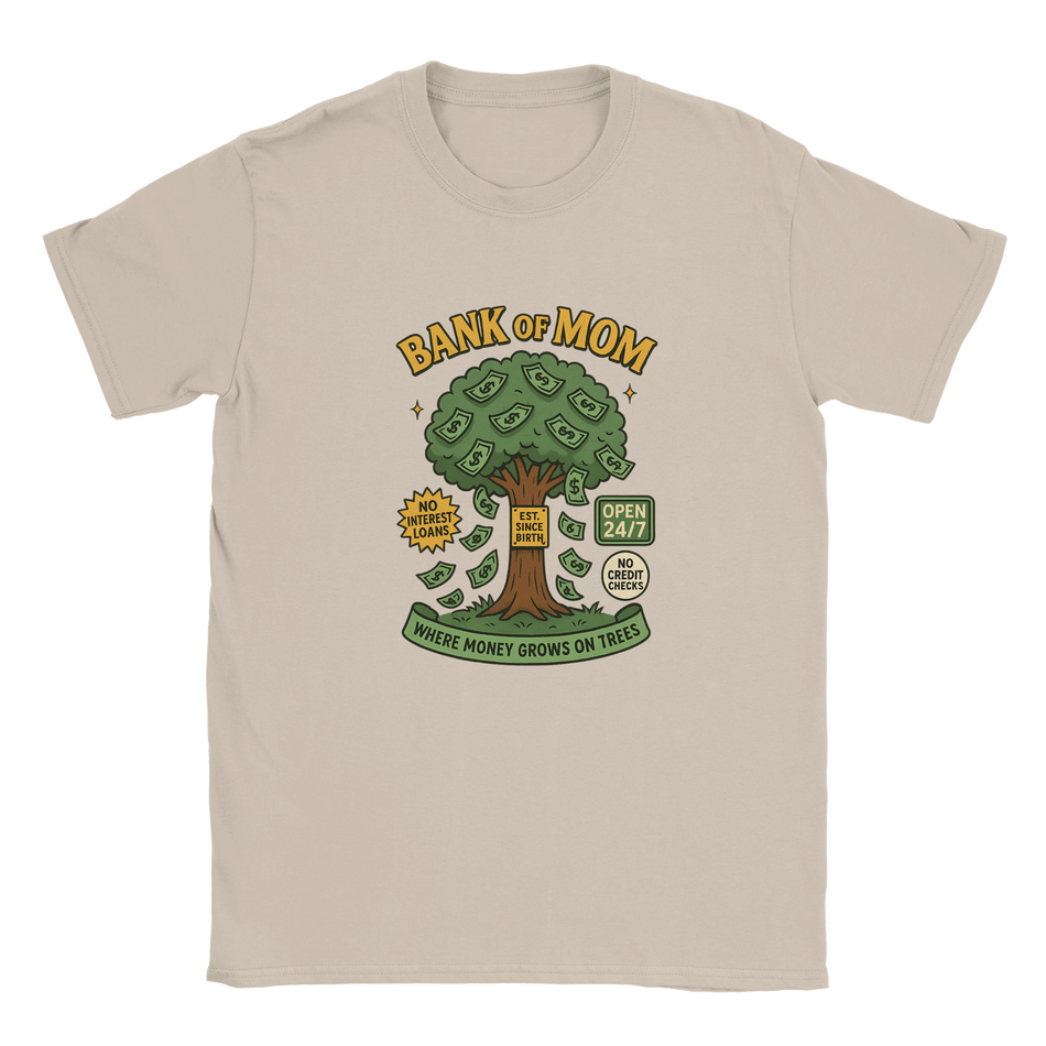 Funny Bank of Mom T-Shirt for Mothers – Soft Cotton Graphic Tee - KPAP Canada