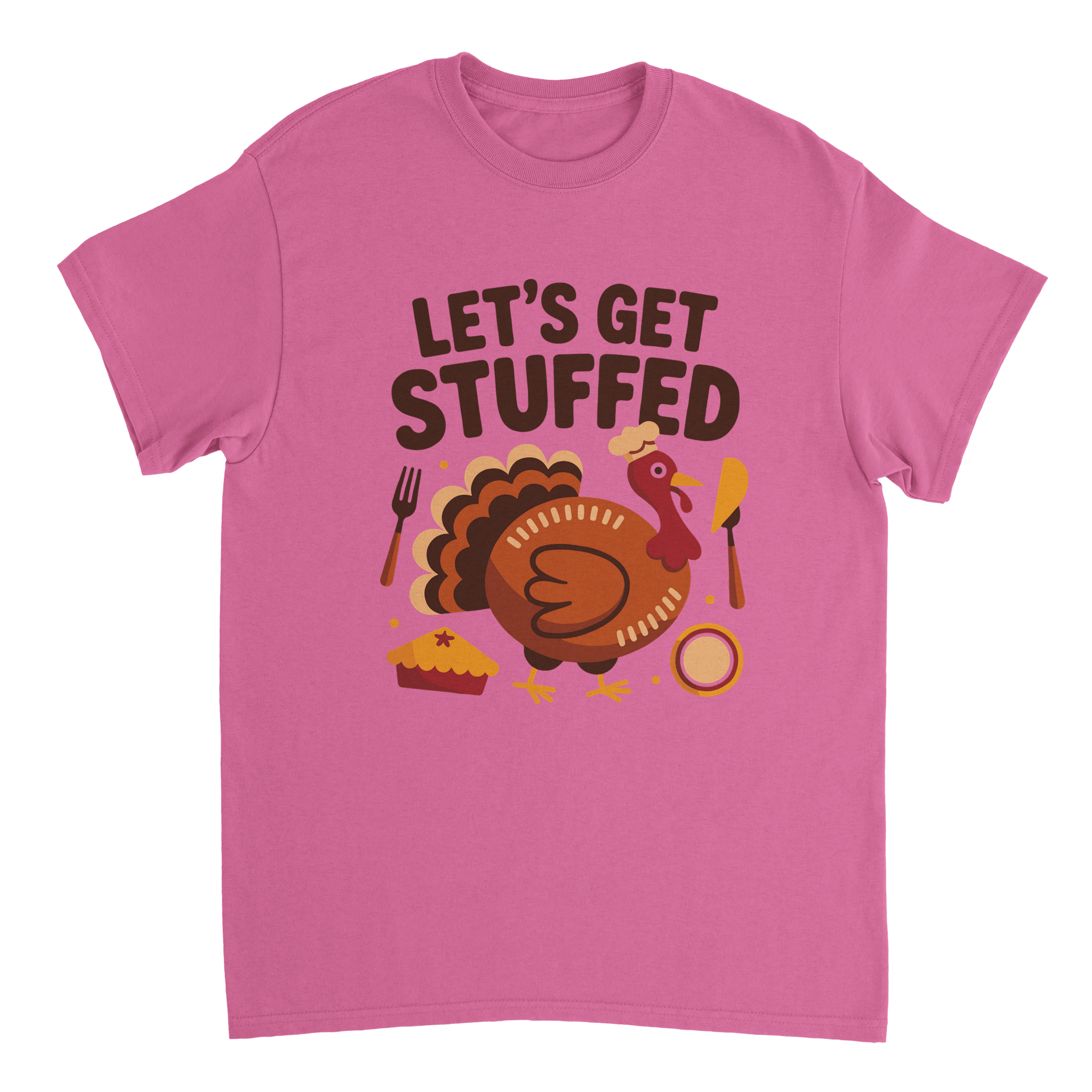 Let’s Get Stuffed Thanksgiving T-Shirt – Classic Cotton Tee for Fall Celebrations - KPAP Canada