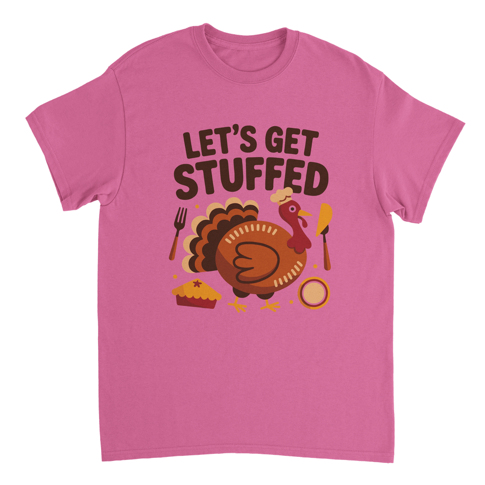 Let’s Get Stuffed Thanksgiving T-Shirt – Classic Cotton Tee for Fall Celebrations - KPAP Canada
