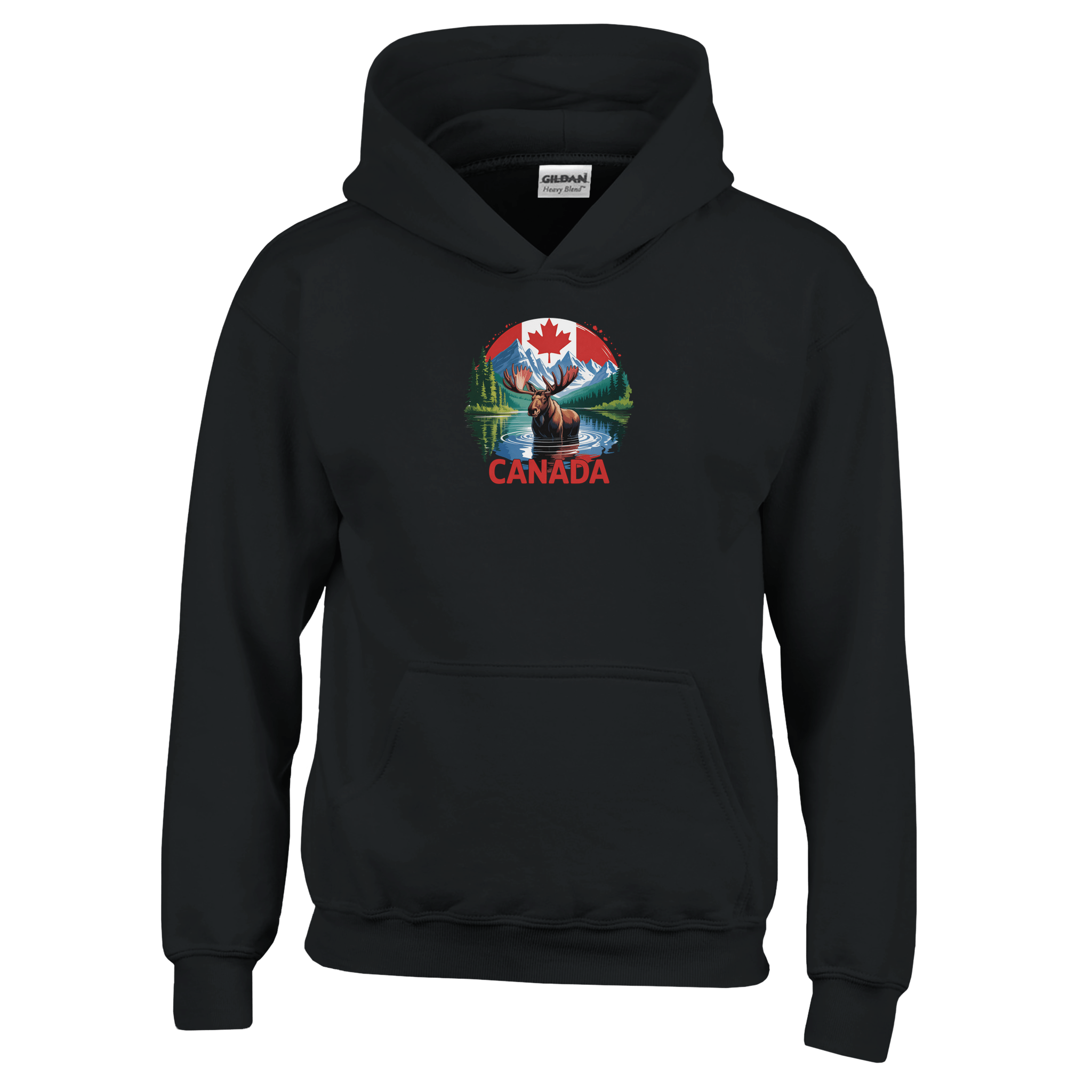 Kids Pullover Hoodie – Canadian Moose & Mountains Design - KPAP Canada