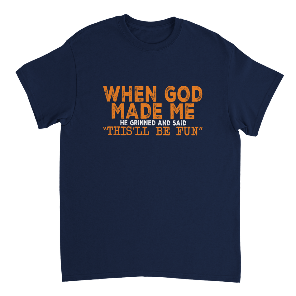 "This'll Be Fun" T-Shirt – Heavyweight Cotton, Classic Fit, Durable Casual Wear in Your Choice of Fun Hues - KPAP Canada