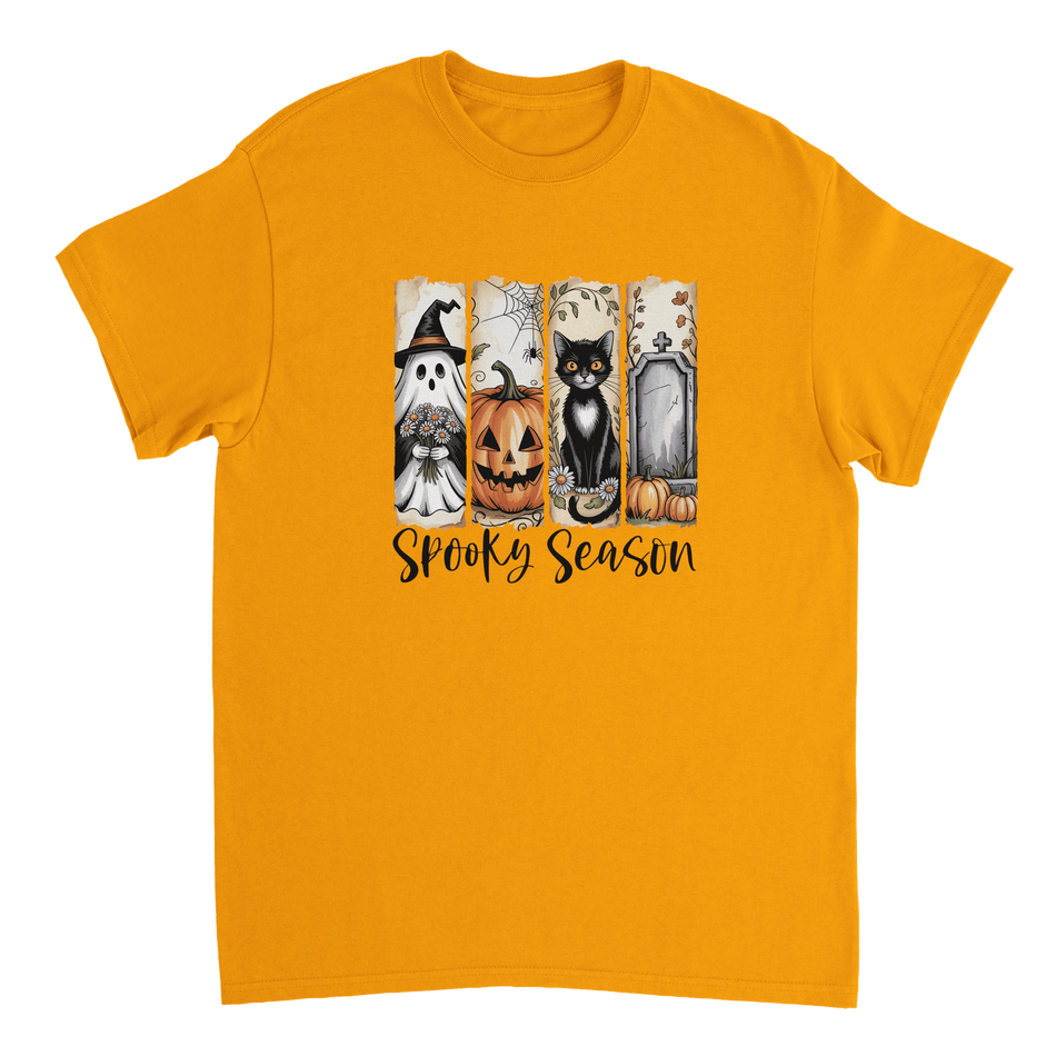 Autumn Spooks Cotton Tee – Twelve Cozy Shades for Halloween Fun - KPAP Canada