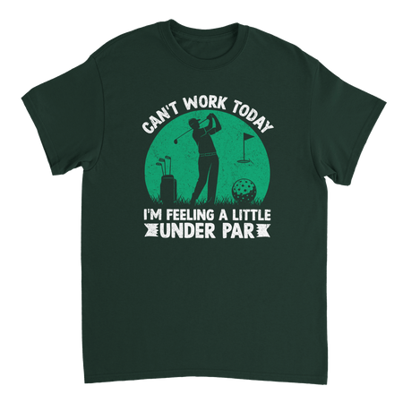 Feeling Under Par Golf T-Shirt – Humorous Dad Golfing Tee, Heavyweight Cotton, Classic Fit, Durable Casual Wear - KPAP Canada