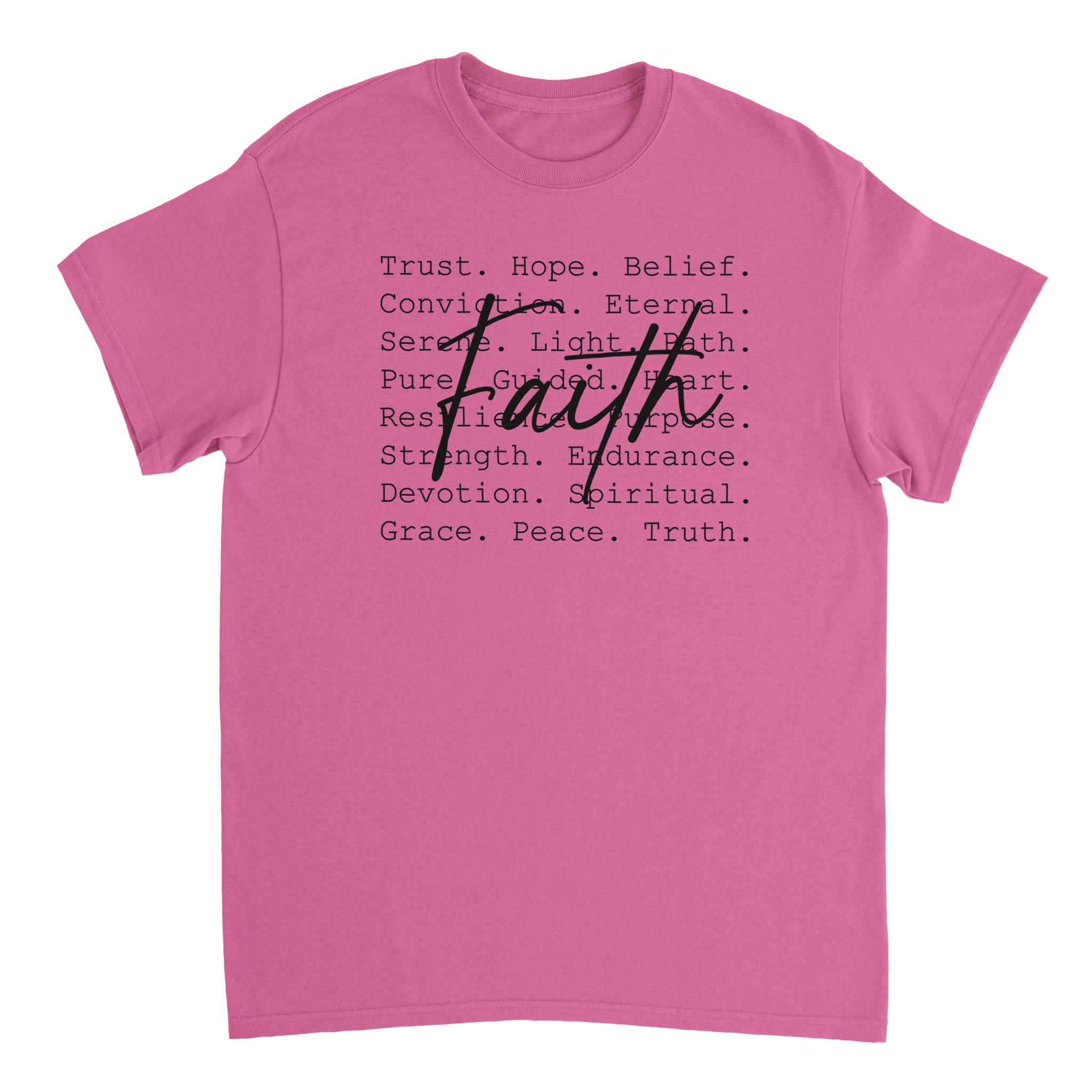 Faith Inspired Heavyweight Cotton T-Shirt – Classic Fit & Comfortable - KPAP Canada