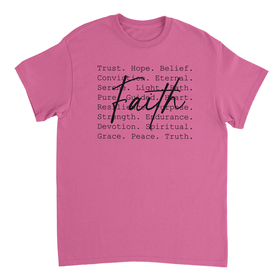 Faith Inspired Heavyweight Cotton T-Shirt – Classic Fit & Comfortable - KPAP Canada