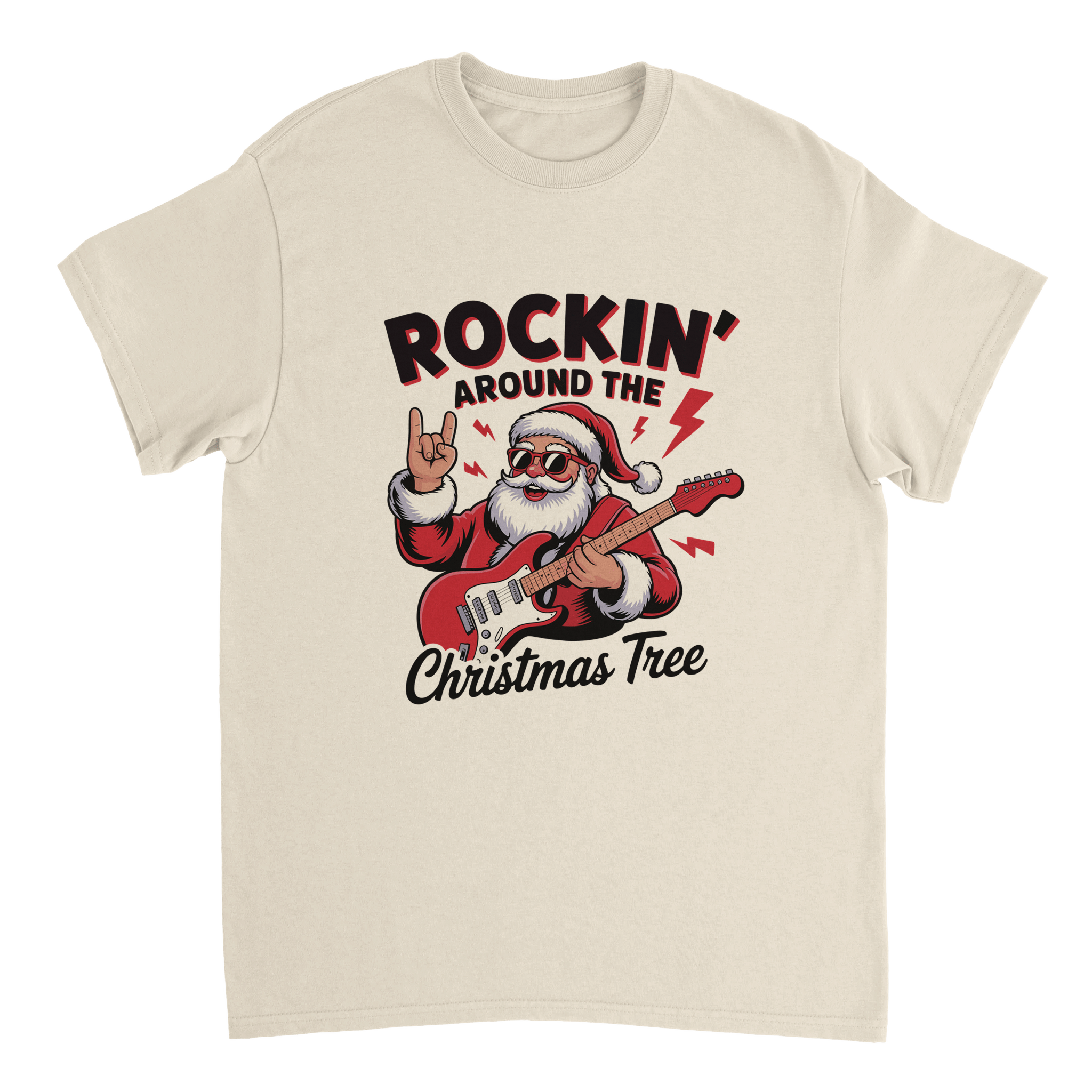 Rockin' Around the Christmas Tree Cotton T-Shirt – Classic Fit Holiday Apparel - KPAP Canada