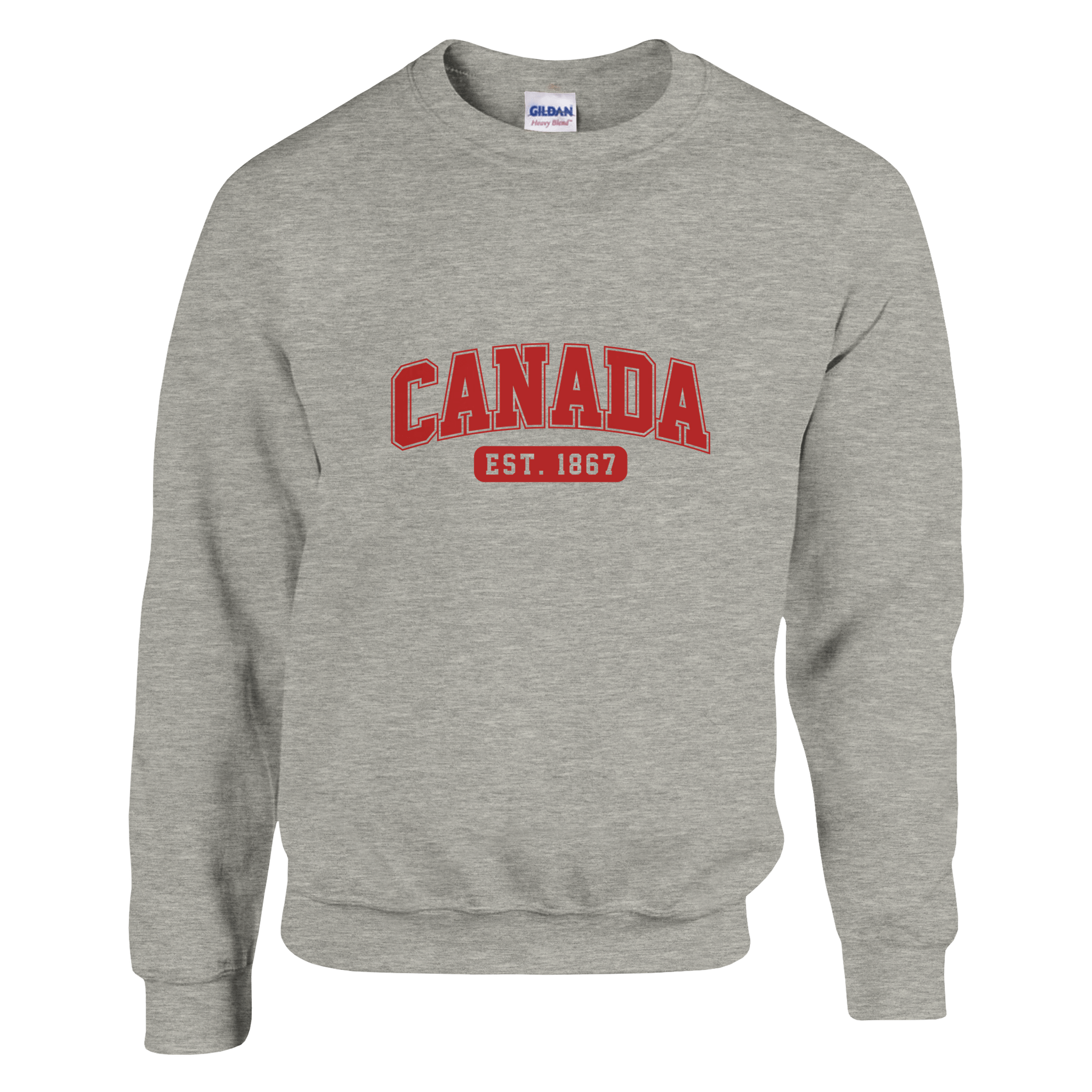 Canada Est. 1867 Heavy Blend Sweatshirt – Classic Fit and Comfort - KPAP Canada