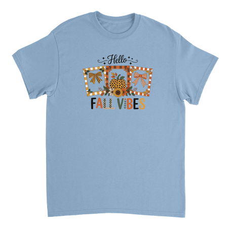 Hello Autumn Vibes T-Shirt – Cozy Fall Comfort, Classic Fit, Durable Casual Wear - KPAP Canada