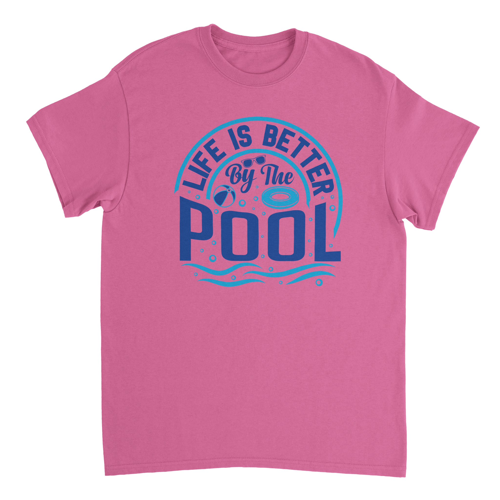 Life is Better by the Pool T-Shirt – Summer Vibes, Heavyweight Cotton, Classic Fit, Durable Casual Wear - KPAP Canada