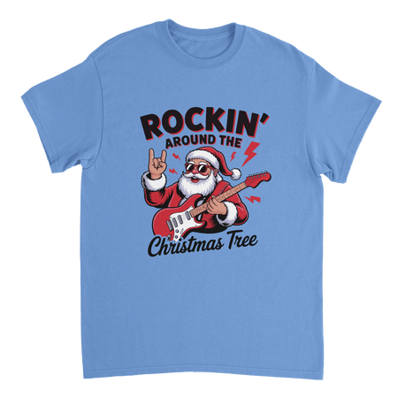 Rockin' Around the Christmas Tree Cotton T-Shirt – Classic Fit Holiday Apparel - KPAP Canada