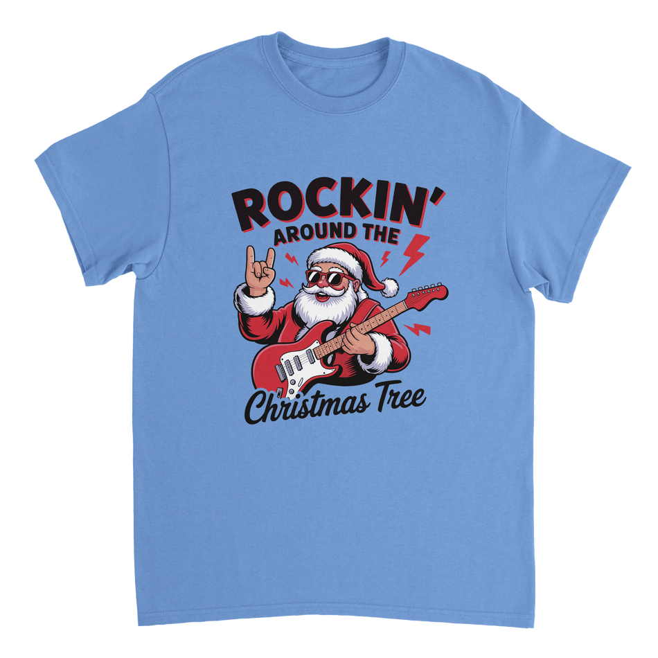 Rockin' Around the Christmas Tree Cotton T-Shirt – Classic Fit Holiday Apparel - KPAP Canada