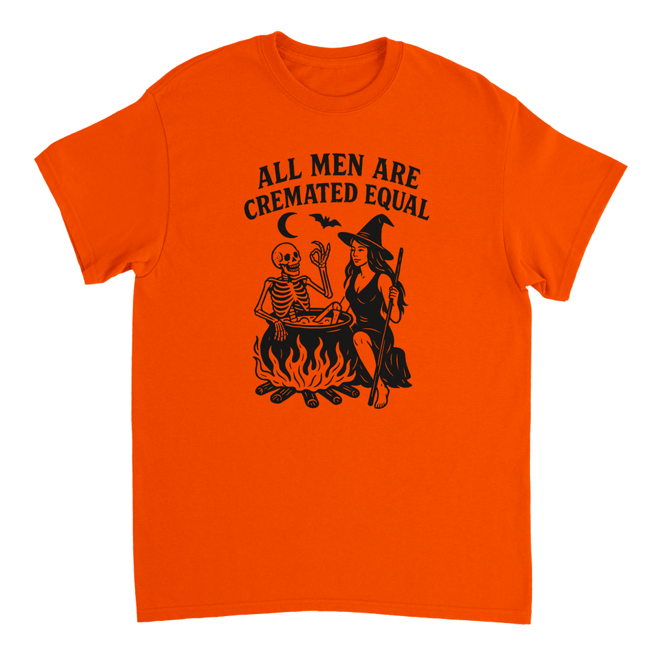 Unisex T-Shirt - All Men Are Cremated Equally - Classic Fit Cotton Tee - KPAP Canada